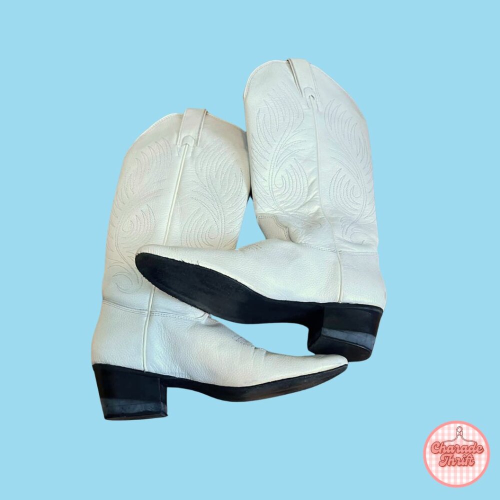 White Cowboy Boots